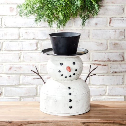 Tin Snowman, The Feathered Farmhouse