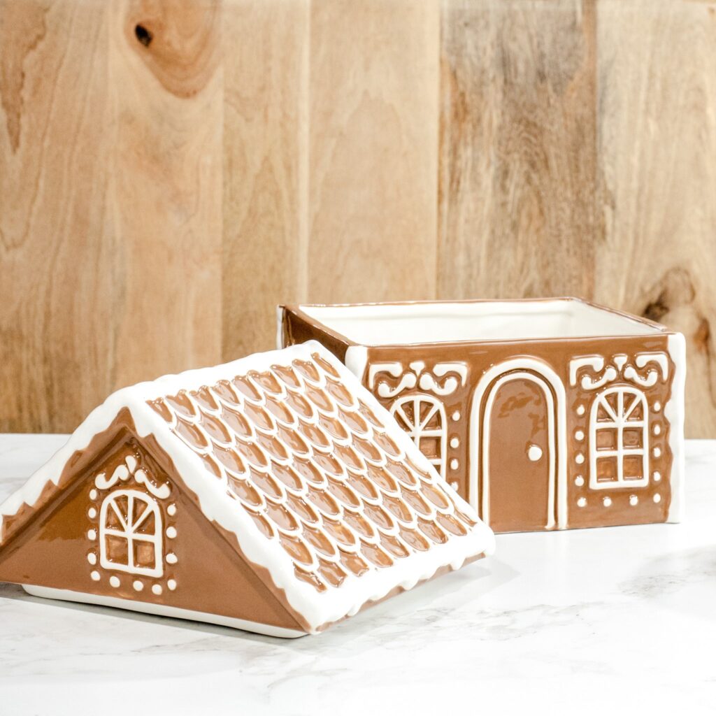 Gingerbread House Cookie Jar, The Feathered Farmhouse