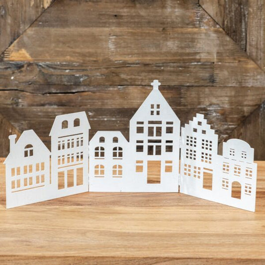 White Metal House Display, The Feathered Farmhouse