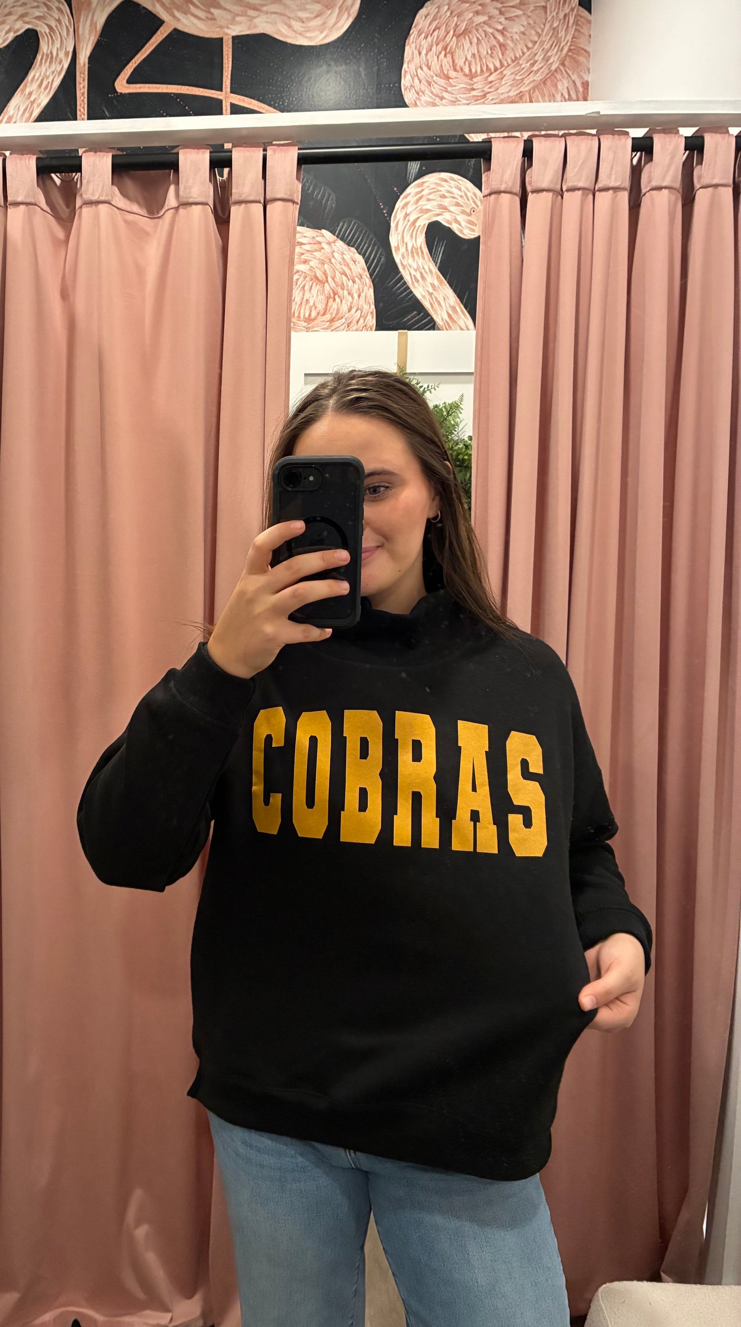 Cobras Oversized Mockneck Sweatshirt