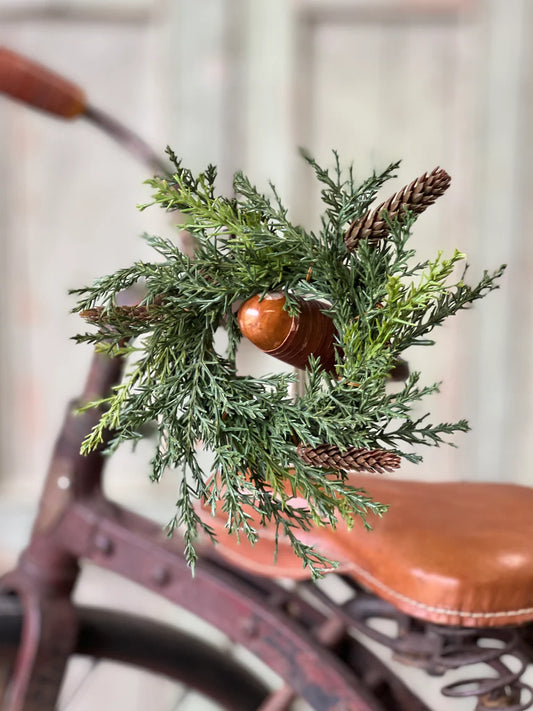 Prickly Pine Candle Ring, Feathered Farmhouse