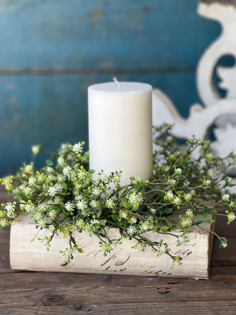 Love Buds Candle Ring, Feathered Farmhouse