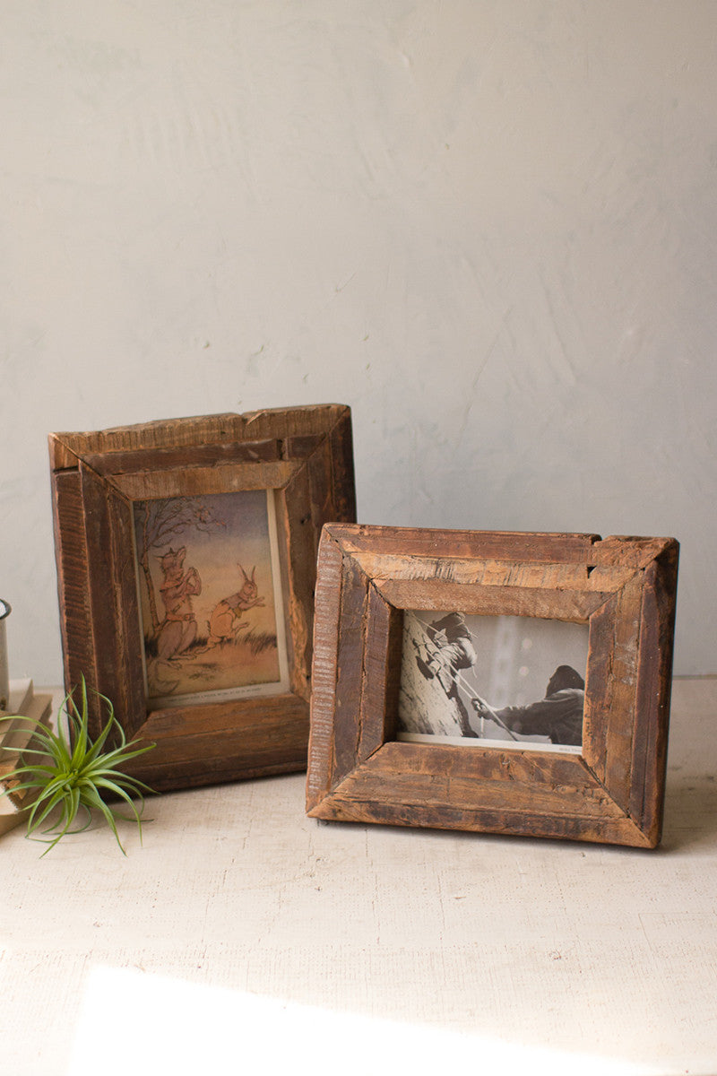 Recycled Wood Photo Frames, The Feathered Farmhouse