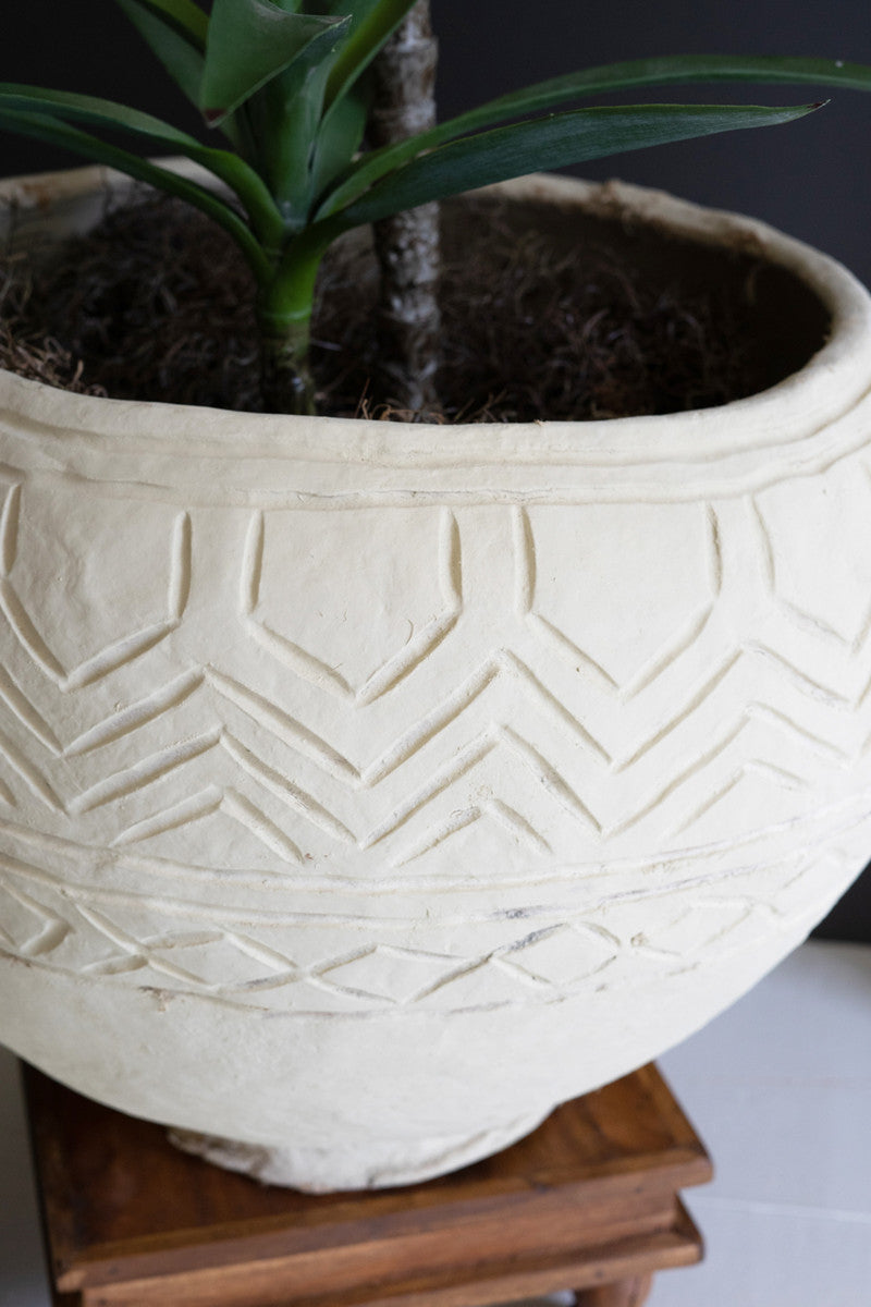 Paper Mache Planter, The Feathered Farmhouse