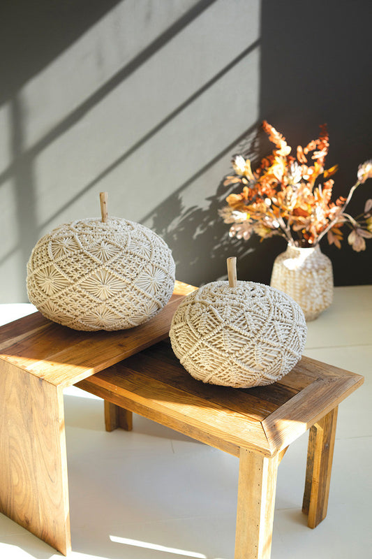 Macrame Pumpkins, The Feathered Farmhouse