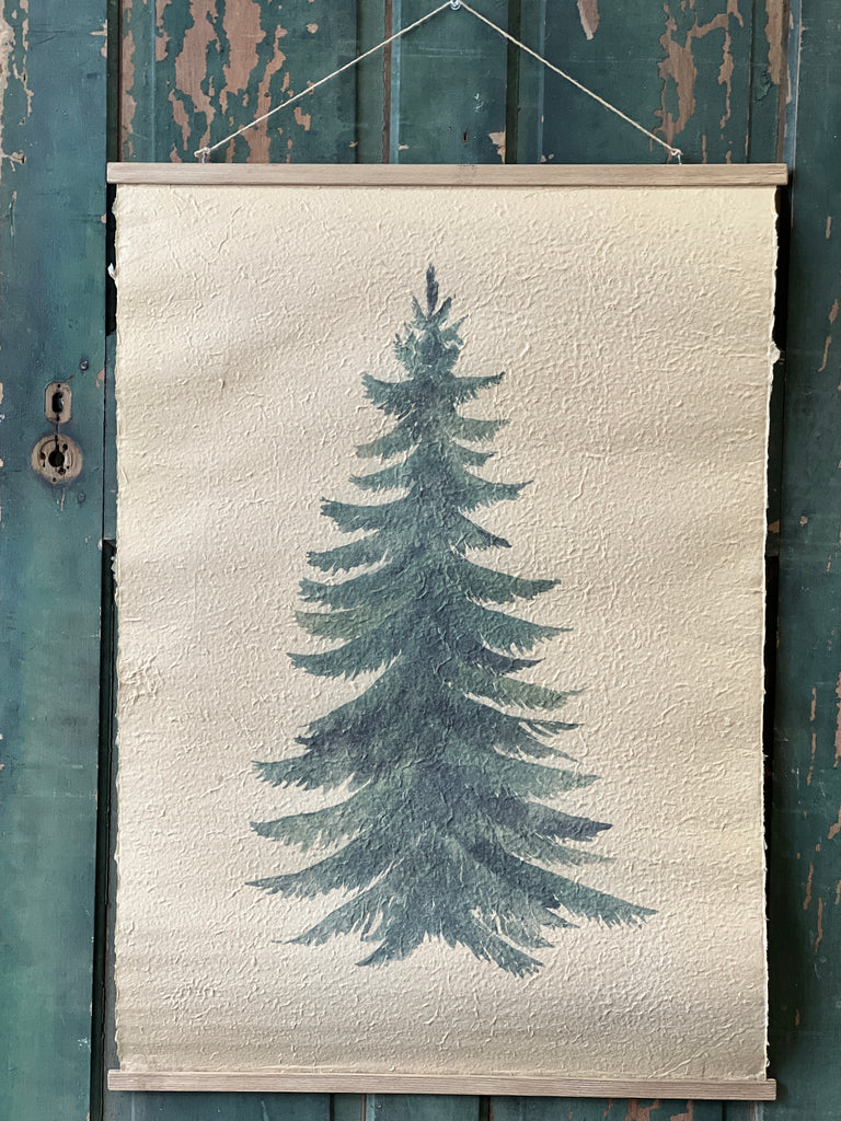 Hanging Scroll, Feathered Farmhouse