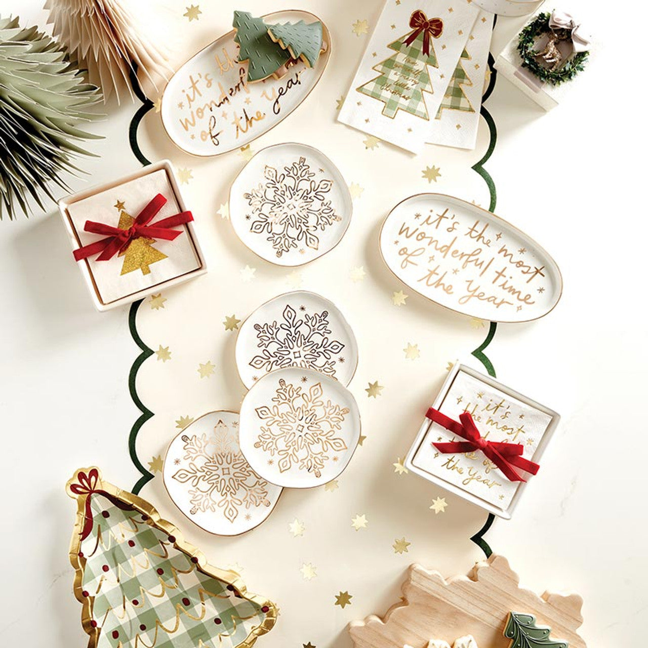 Tree Paper Plates, Feathered Farmhouse
