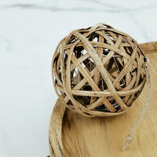 Natural Rattan Ornament, The Feathered Farmhouse