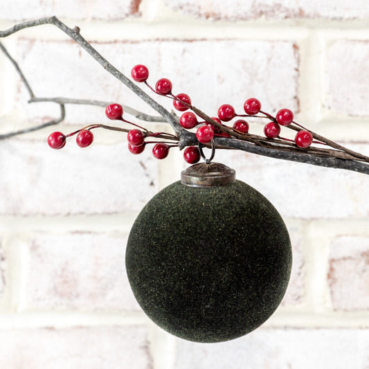 Moss Velvet Ornament, The Feathered Farmhouse