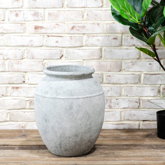 Light Charcoal Clay Pot, The Feathered Farmhouse