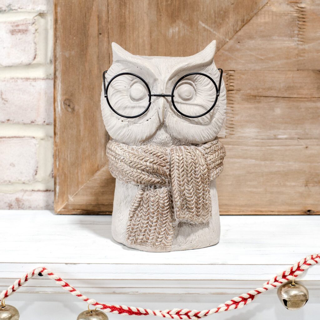 Eyeglass Owl Vase, The Feathered Farmhouse