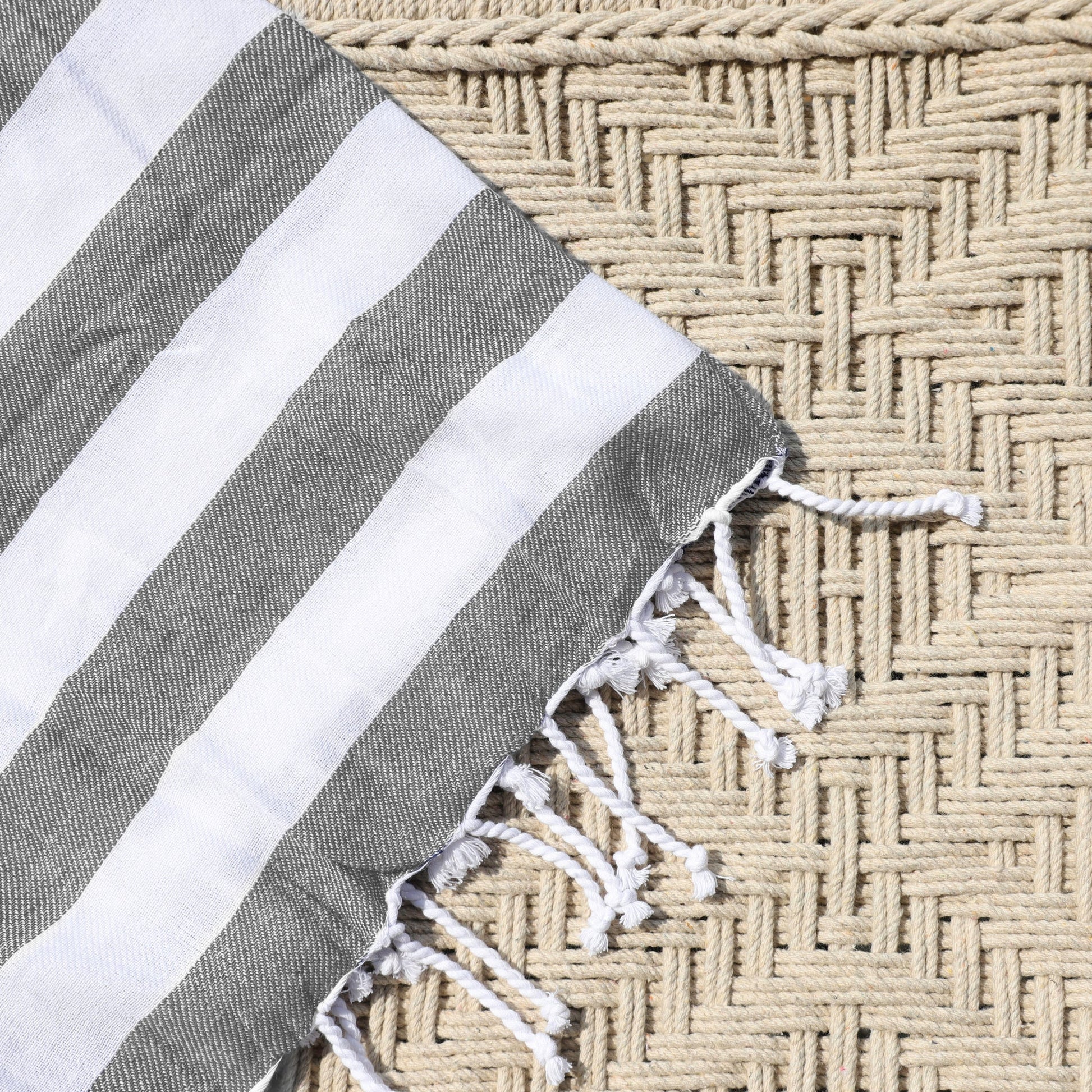 Black Stripe Throw, The Feathered Farmhouse