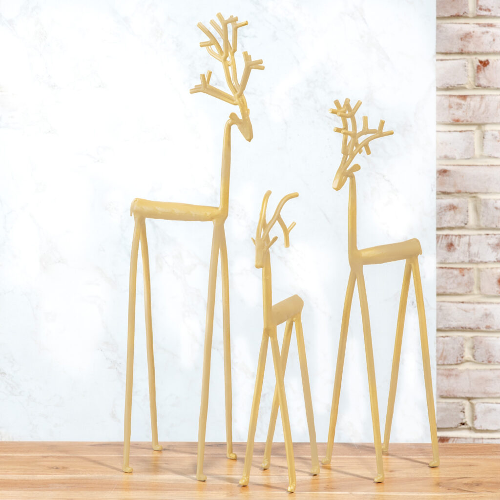 Gold Iron Deer, The Feathered Farmhouse