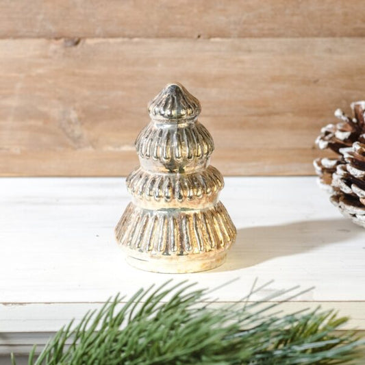 Gold Glass Deco Tree, The Feathered Farmhoue