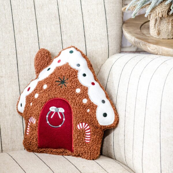 Gingerbread House Pillow, The Feathered Farmhouse