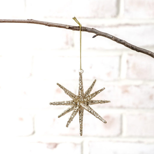 Glitter Star Ornament, The Feathered Farmhouse