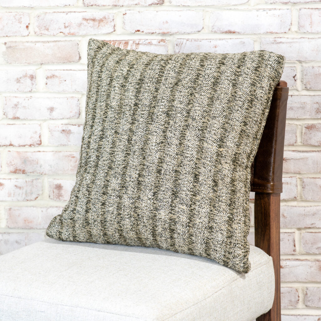 Stripe Throw Pillow, Feathered Farmhouse