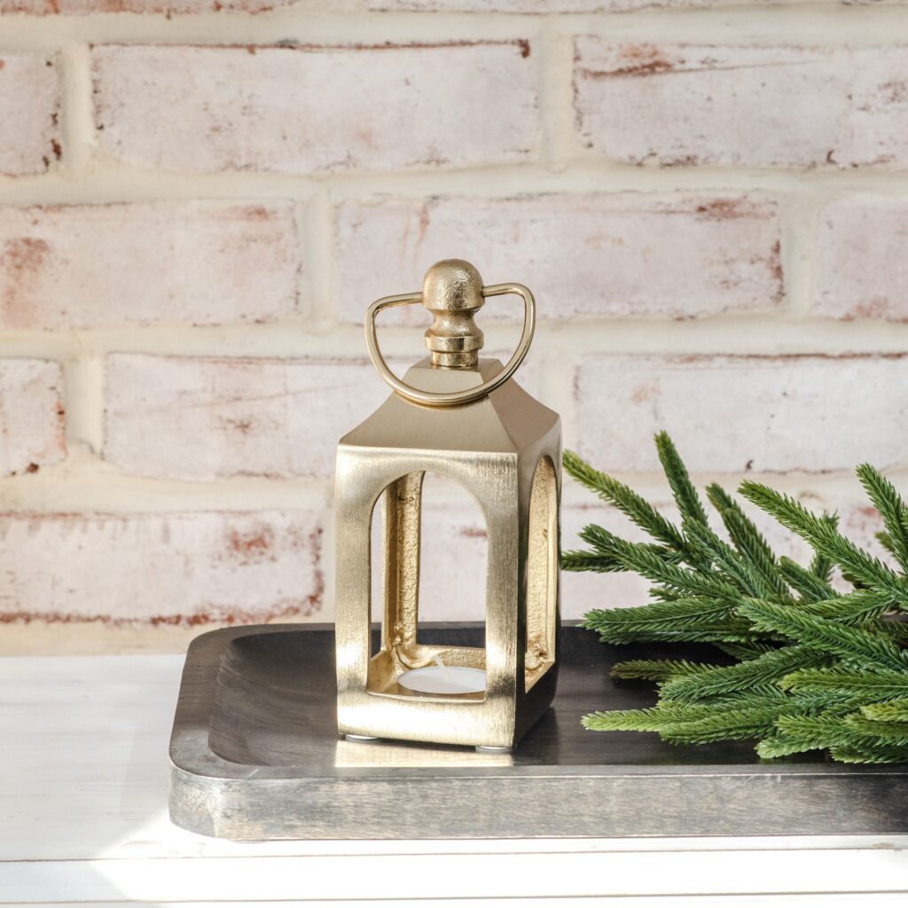 Mini Gold Lantern, The Feathered Farmhouse