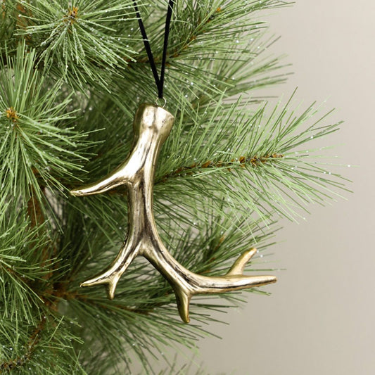 Gold Antler Ornament, The Feathered Farmhouse