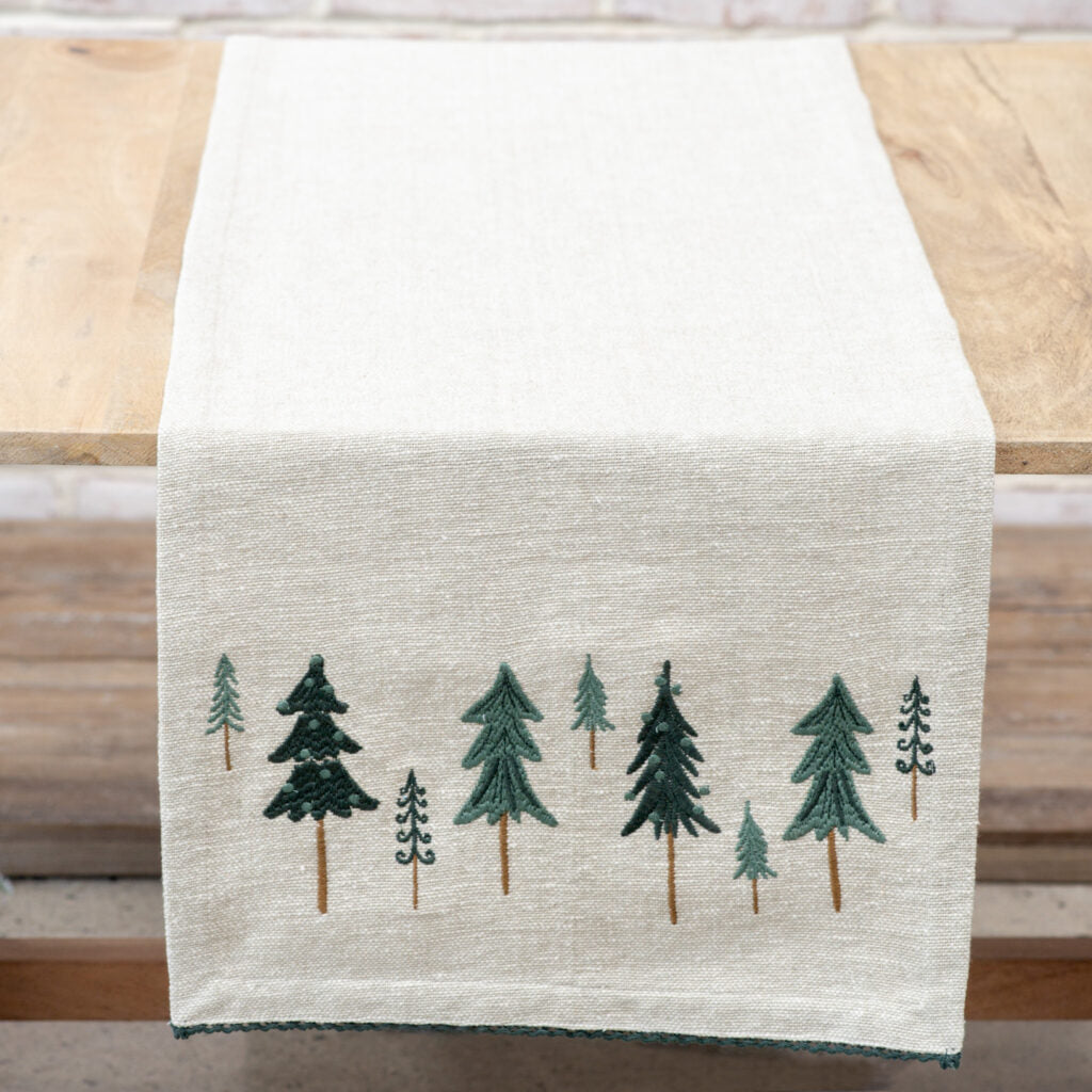 Holiday Tree Table Runner, The Feathered Farmhouse