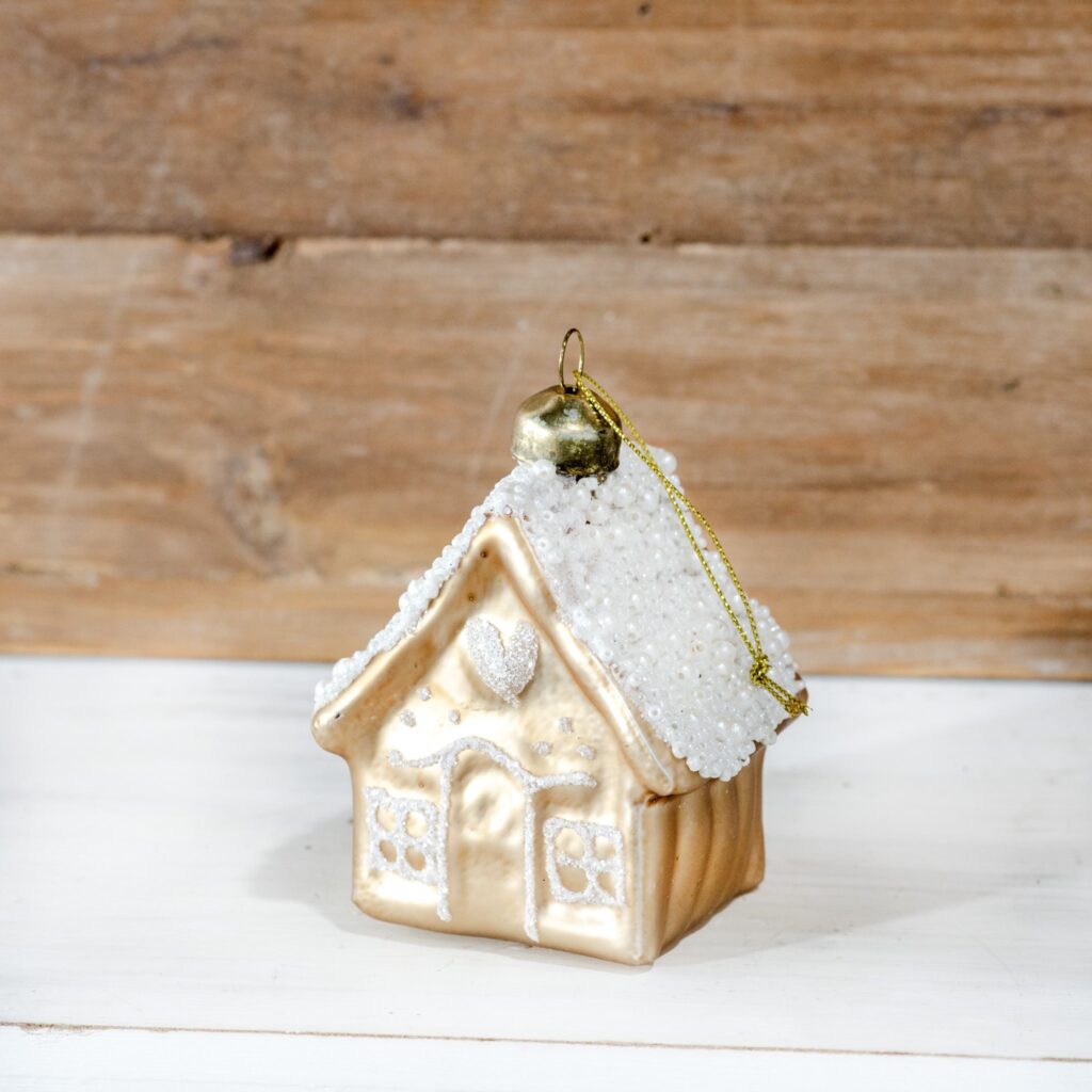 Gingerbread House Ornament, The Feathered Farmhouse