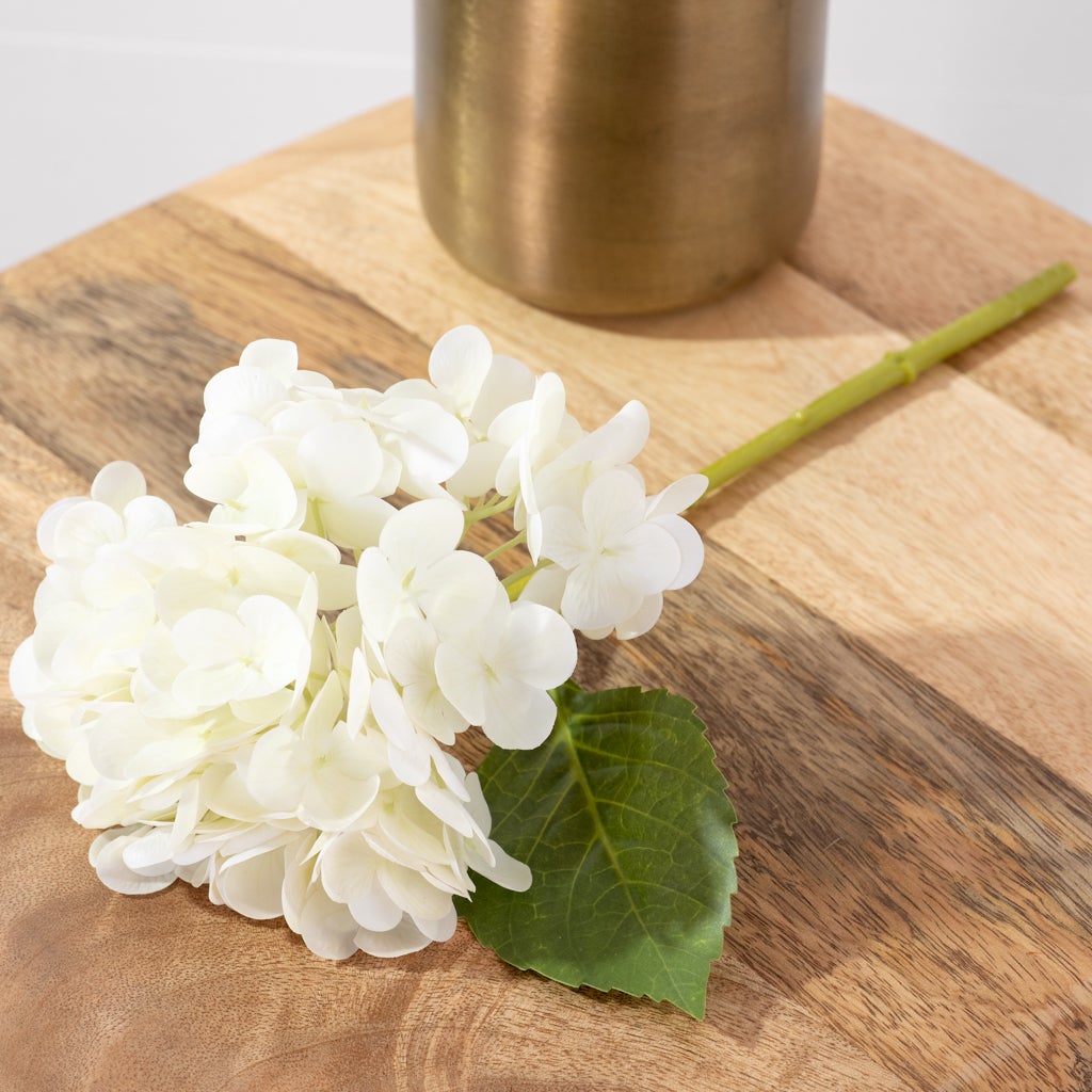 White Hydrangea Stem, The Feathered Farmhouse