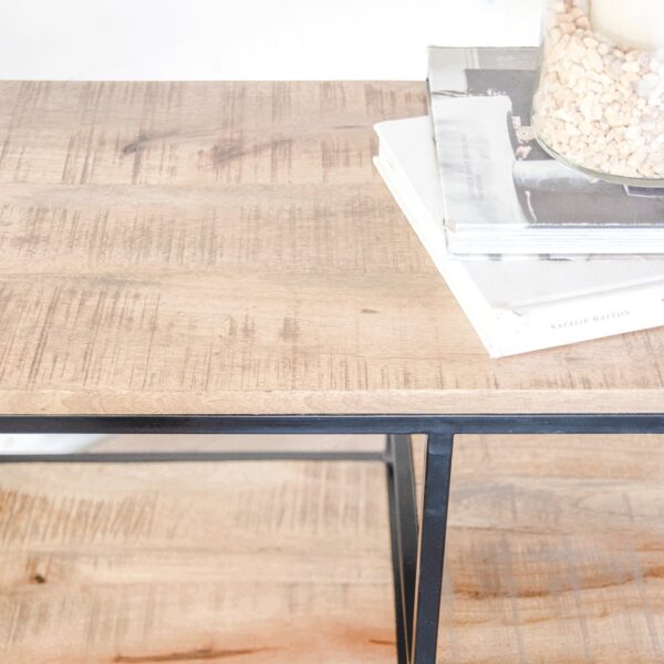 Iron + Wood Console Table, The Feathered Farmhouse