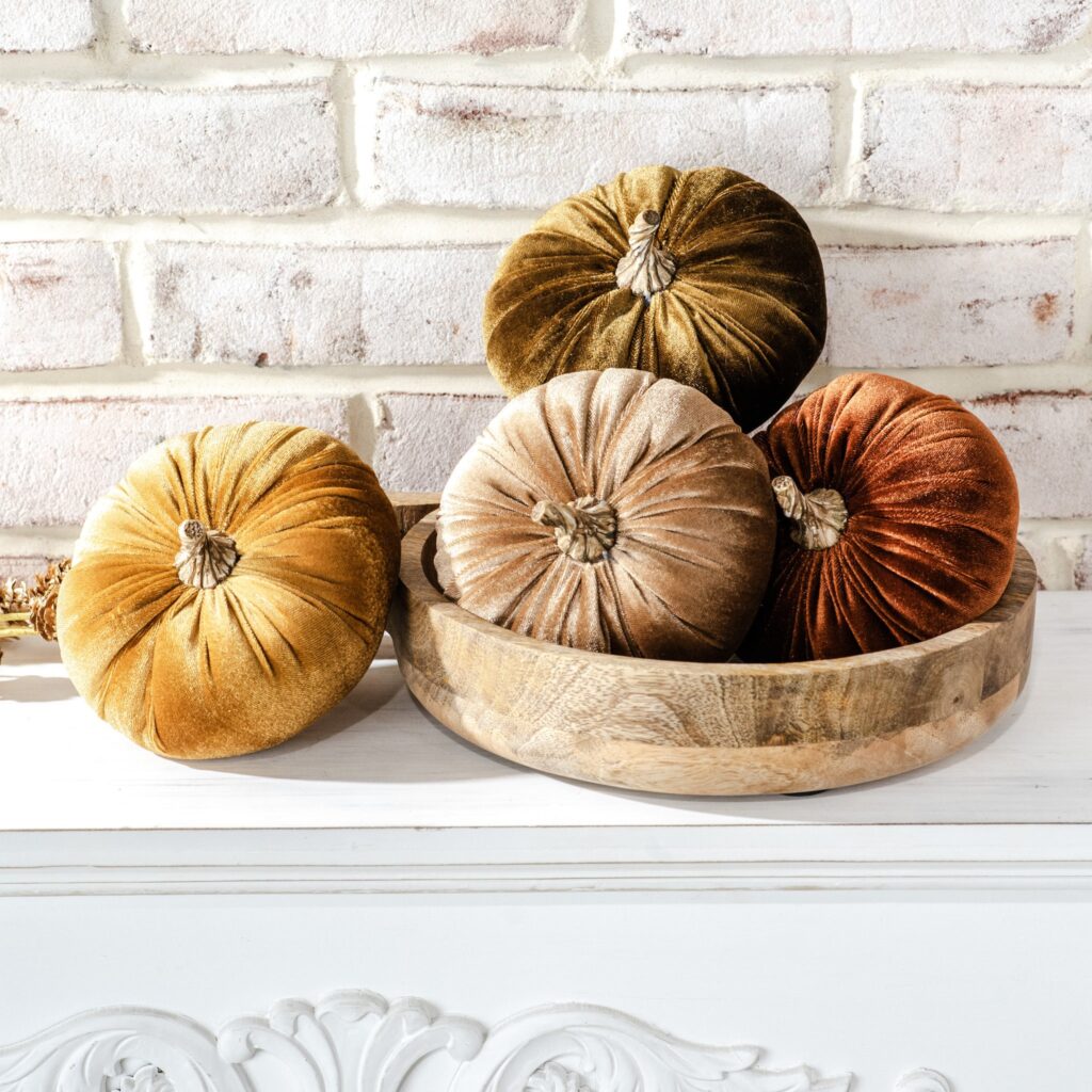 Velvet Pumpkins, The Feathered Farmhouse