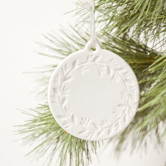 Round Stoneware Ornament, The Feathered Farmhouse