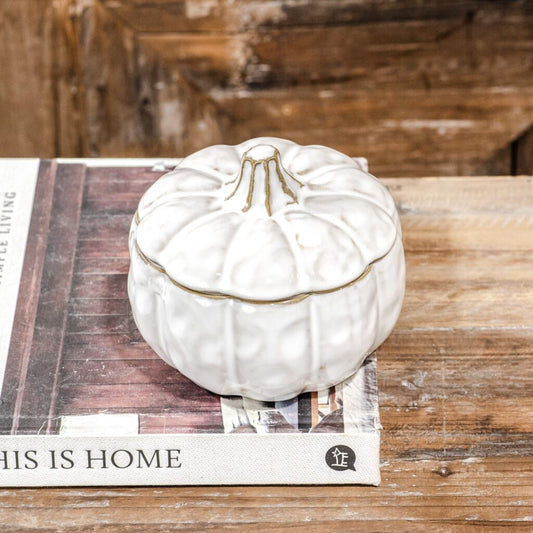 Reactive Glaze Pumpkin Bowl, The Feathered Farmhouse