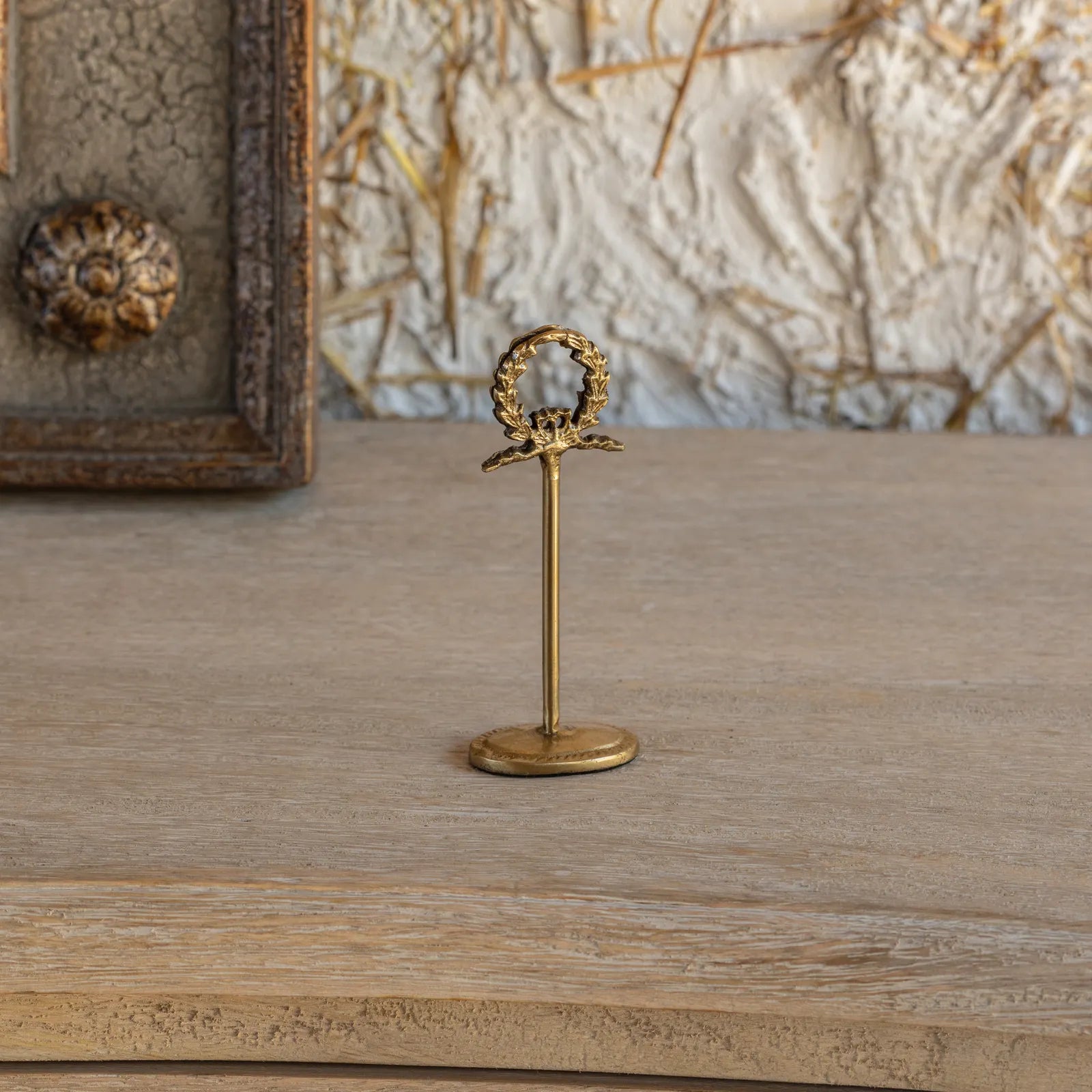 Antique Gold Place Holder, The Feathered Farmhouse