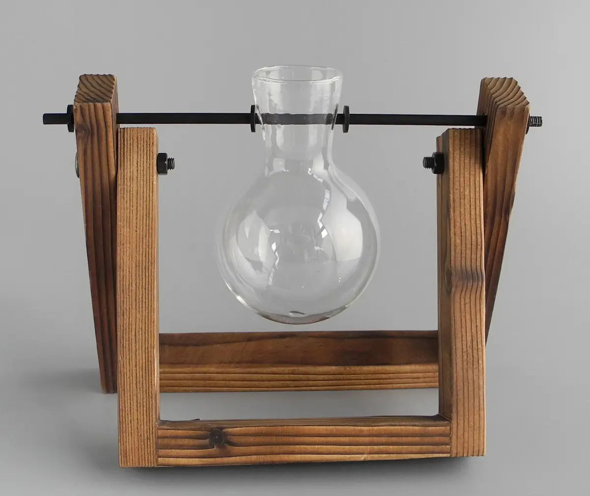 Rooting Vase on Wood Stand, Feathered Farmhouse