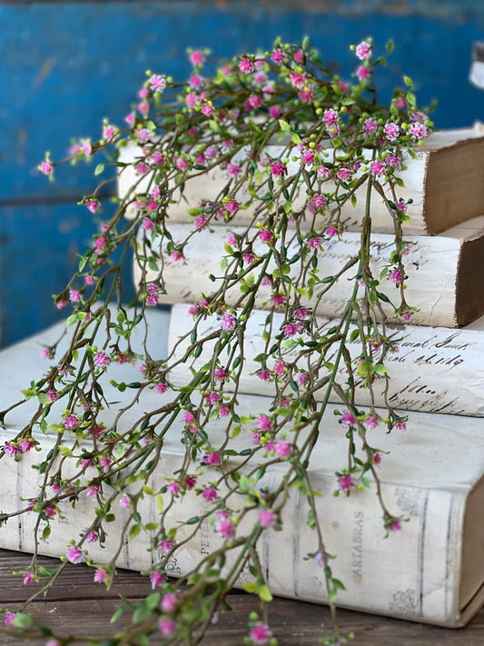 Pink Love Buds Hanging, Feathered Farmhouse