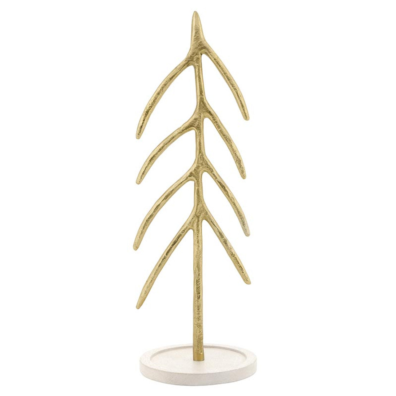 Gold Metal Tree, Feathered Farmhouse