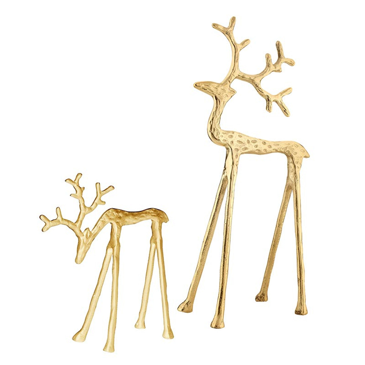 Gold Iron Deer, Feathered Farmhouse
