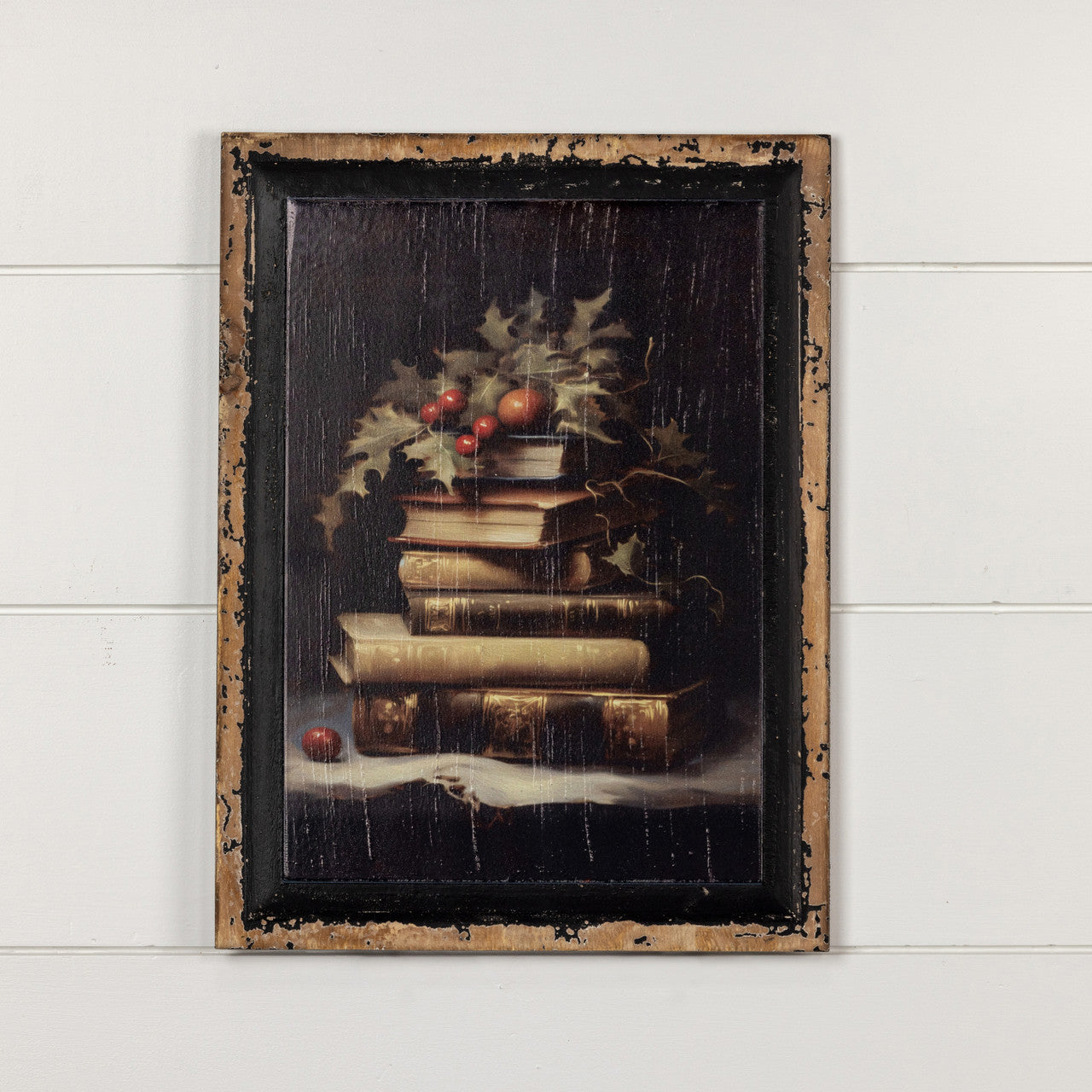 Holly Bookstack Print, Feathered Farmhouse