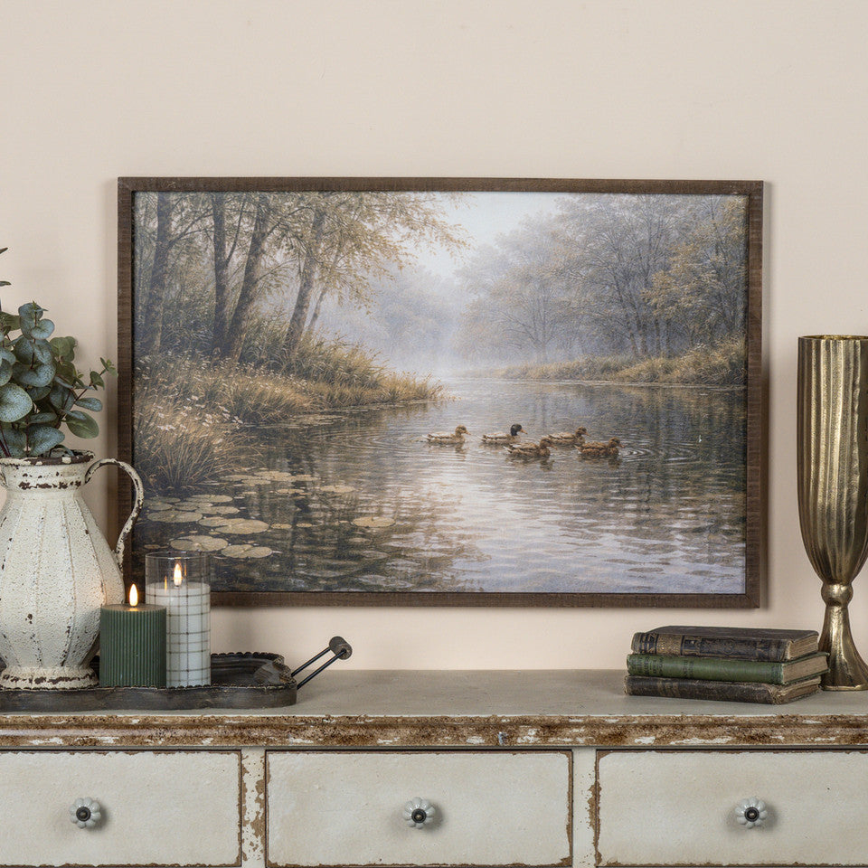 Woodland Pond Print, Feathered Farmhouse