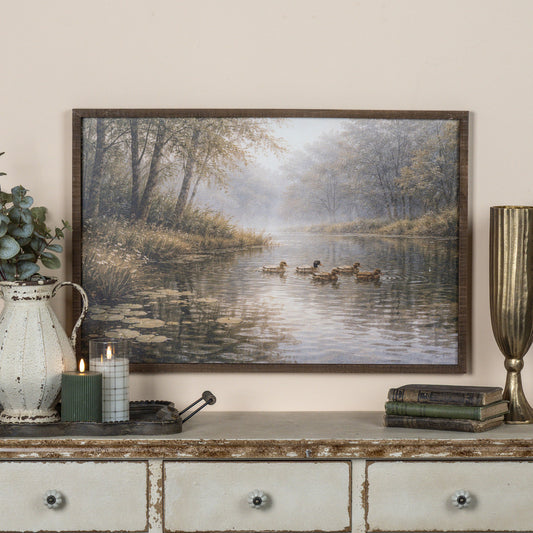 Woodland Pond Print, Feathered Farmhouse