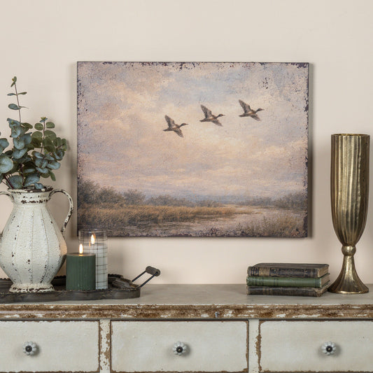 Soaring Ducks Print, Feathered Farmhouse