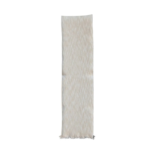 Woven Cotton Slub Table Runner, Feathered Farmhouse