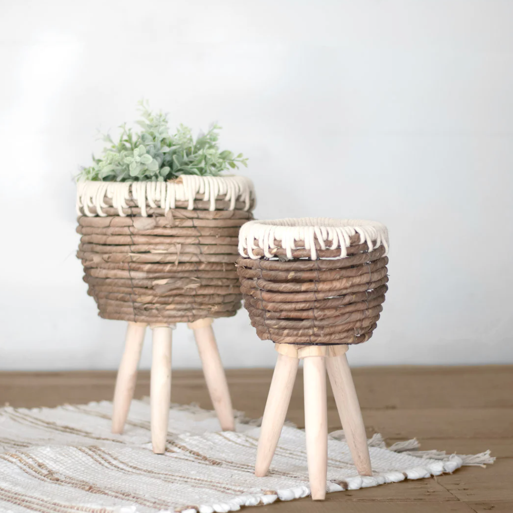 Grass + Cotton Roll Basket, The Feathered Farmhouse