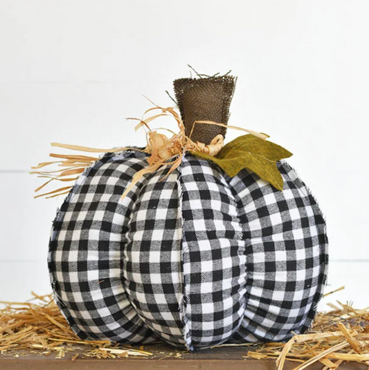 Buffalo Plaid Pumpkin, The Feathered Farmhouse