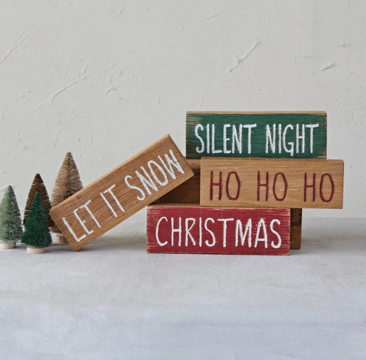 Holiday Block Words, The Feathered Farmhouse
