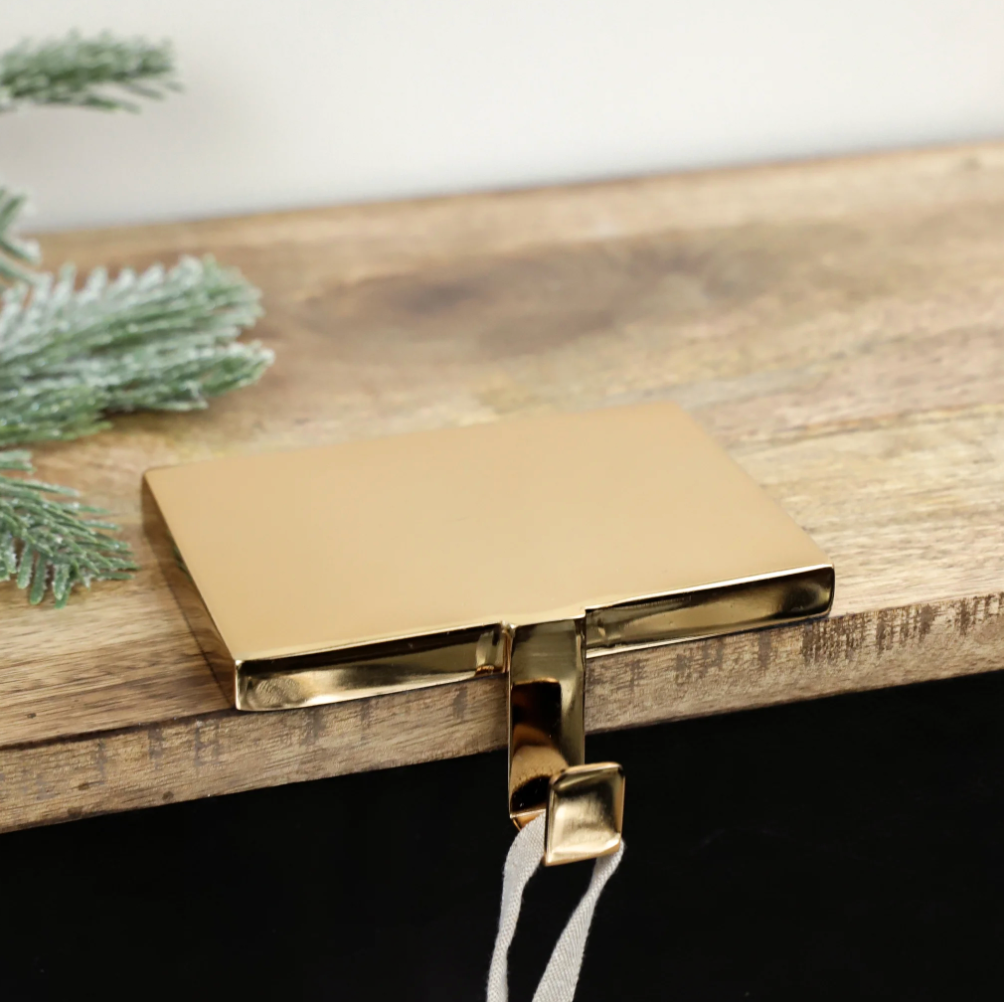 Gold Stocking Holder The Feathered Farmhouse