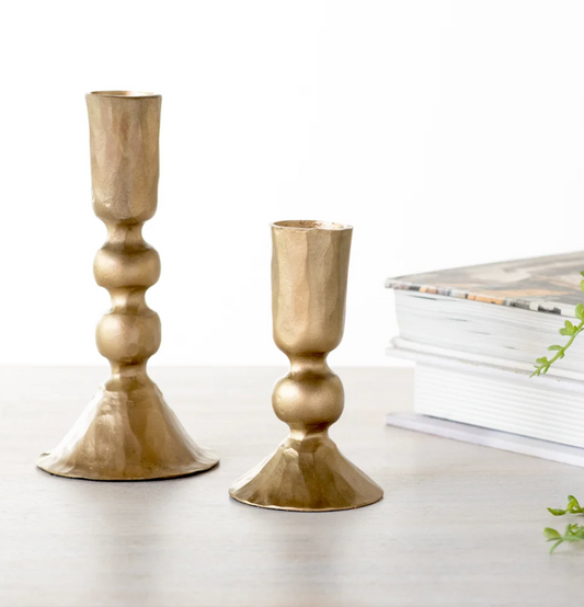 Gold Ball Candle Holders, The feathered Farmhouse