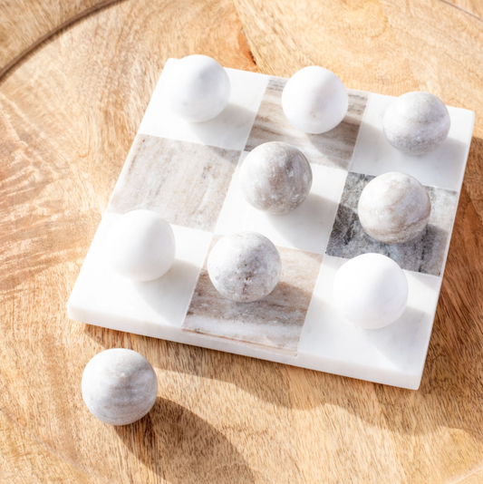 Marble Tic Tac Toe, The Feathered Farmhouse