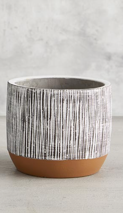 Distressed Line Pot, The Feathered Farmhouse