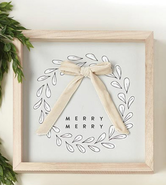 Merry Wreath Sign, The Feathered Farmhouse