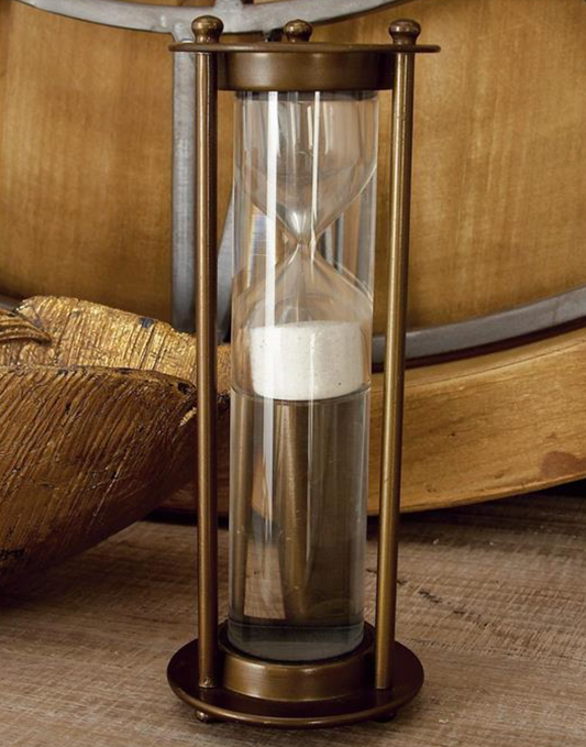 Aluminum Metal Hourglass, The Feathered Farmhouse