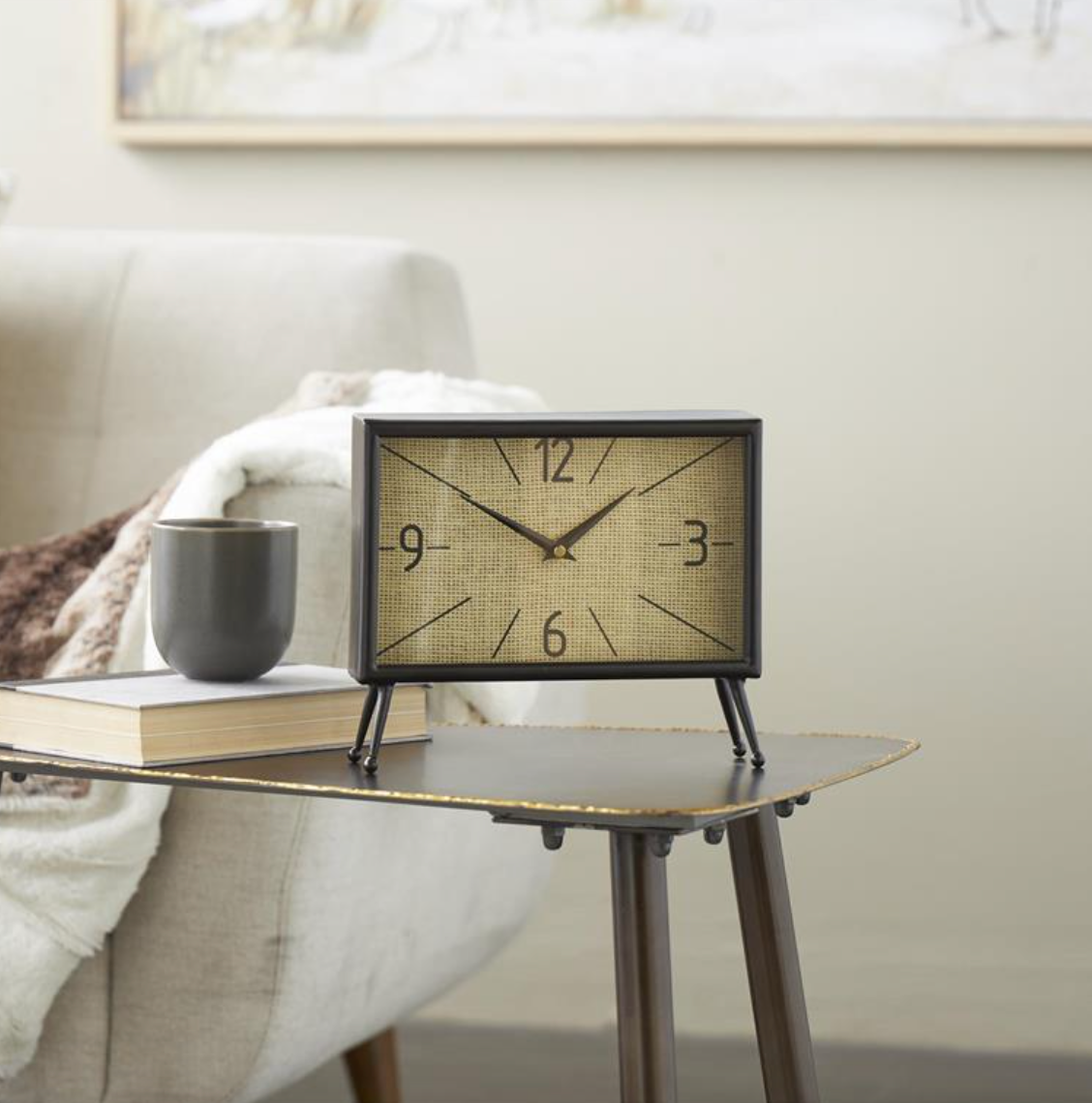 Black Metal Rectangular Clock – The Feathered Farmhouse